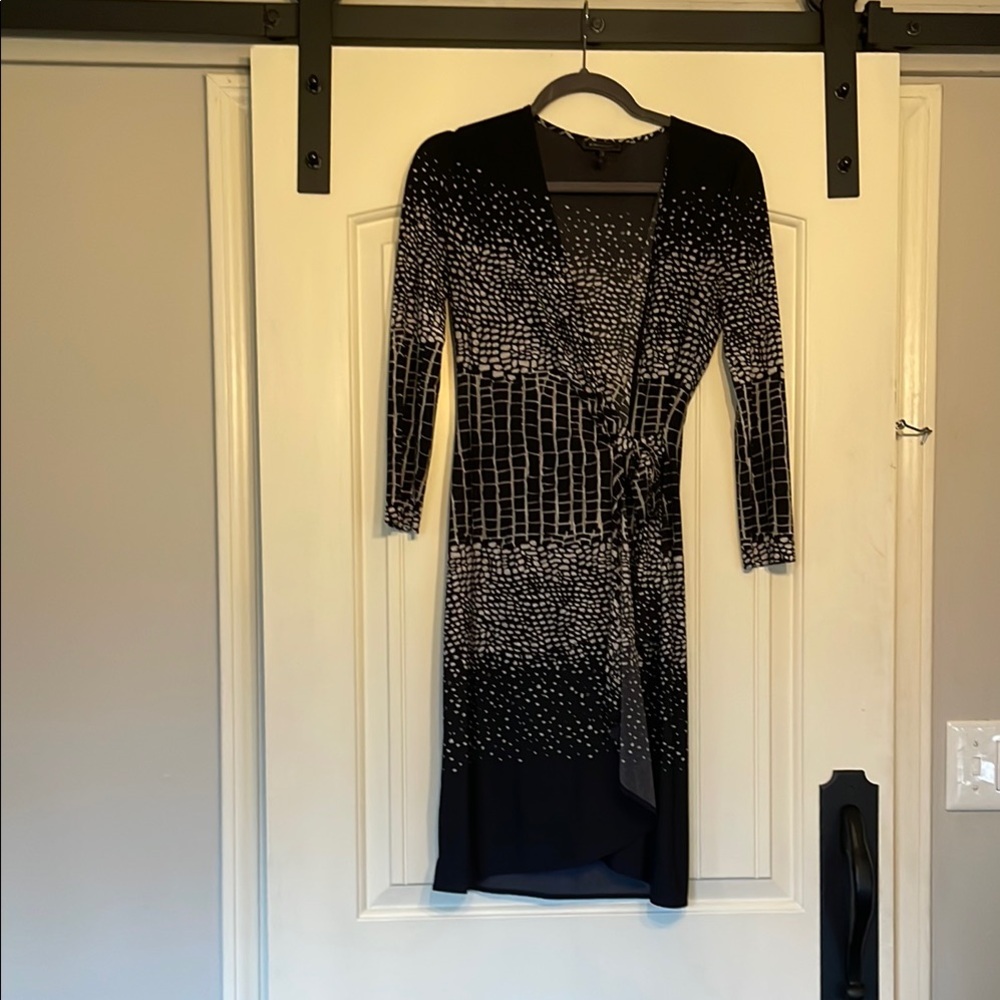 Elegant Black and White Women's Dress